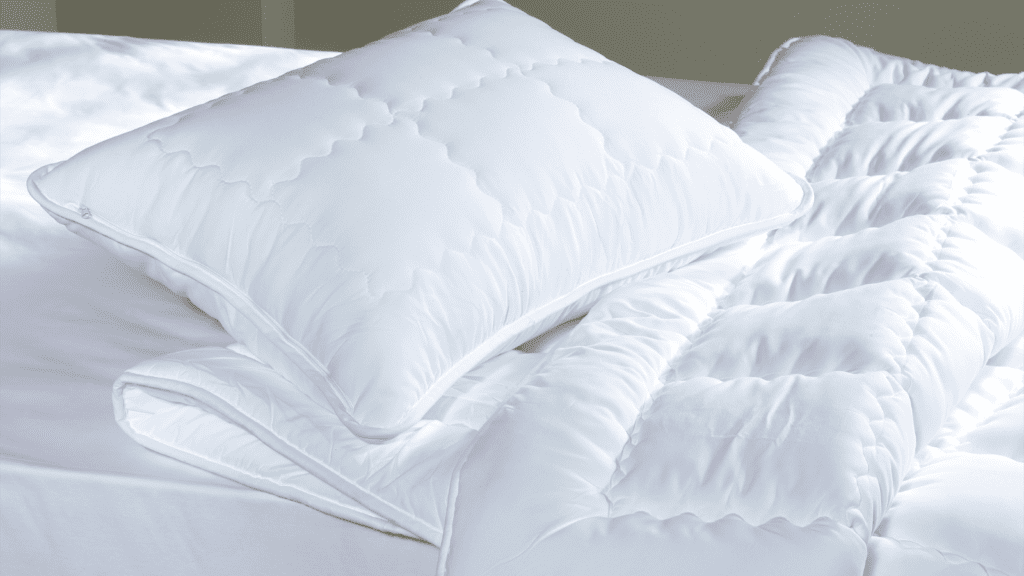 pillows and bedsheets
