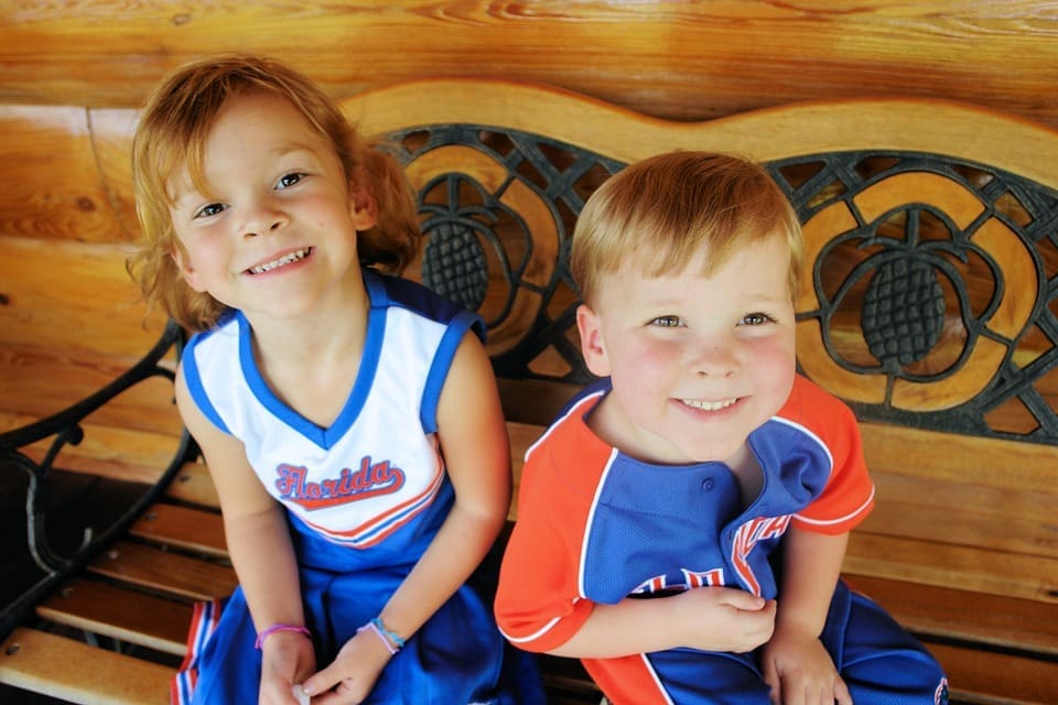 Happy Kids with Athletic Uniform